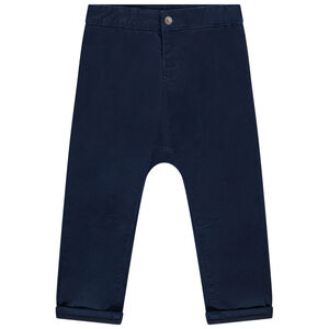 Παντελόνι σε twill μονόχρωμο για bebe αγόρι Main Παντελόνι σε twill μονόχρωμο για bebe αγόρι