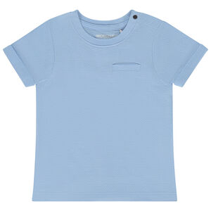 Κοντομάνικο μπλουζάκι από jersey με εφέ ποπ κορν για μωρό αγόρι  Main Κοντομάνικο μπλουζάκι από jersey με εφέ ποπ κορν για μωρό αγόρι