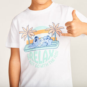 T-shirt κοντομάνικο με ανάγλυφο σχέδιο Stitch Disney για αγόρι 
