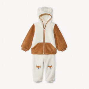 Ensemble jogging sherpa avec gilet pour bébé garçon  Main Ensemble jogging sherpa avec gilet pour bébé garçon