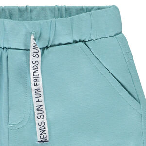 Βερμούδα από μονόχρωμο molleton για μωρό αγόρι 