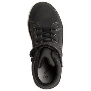 Μποτάκια μαύρα με κορδόνια και scratch για αγόρι 