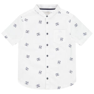 Πουκάμισο κοντομάνικο γιακάς mao για αγόρι 
