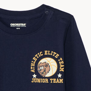Τ-shirt μακρυμάνικο για αγόρι μωρό με σχέδιο μπάσκετ 