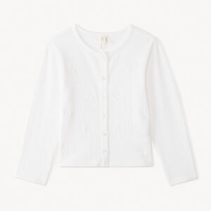 Γιλέτο με μακριά μανίκια και κέντημα κερασιάς για κορίτσι μωρού 