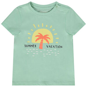 Κοντομάνικο μπλουζάκι με φαντεζί σχέδιο για bebe αγόρι 