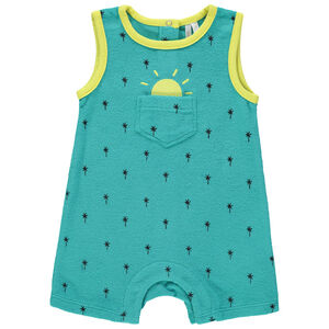 Σαλοπέτα κοντή από σφουγγάρι με σχέδιο φοίνικες 