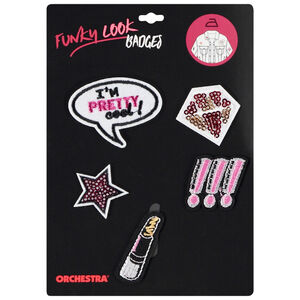 Σετ από 5 κεντημένα αυτοκόλλητα για κορίτσι 