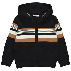 Ζακέτα πλεκτό φαντασία με κουκούλα για αγόρι 