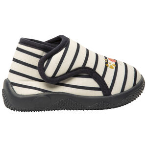 Βρεφικά παπουτσάκια μορφή μποτάκια ριγέ φαντεζί για bebe κορίτσι 