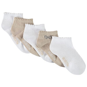 Σετ από 5 ζευγάρια κοντές κάλτσες για κορίτσι 