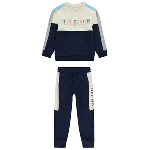 Ensemble jogging molleton effet color block pour garçon 