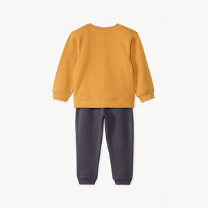 Σετ φόρμας 2 τμχ. από molleton με σχέδιο για bebe αγόρι 