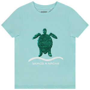 Κοντομάνικο μπλουζάκι με μαγικά στρας για αγόρι 