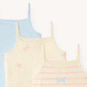 Σετ από 3 φανελάκια με φανταστικές τιράντες για κορίτσι 