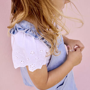 Φόρεμα σαλόπετα με χρυσές καρδιές για μωρό κορίτσι 