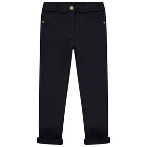 Παντελόνι μονόχρωμο από φούτερ για κορίτσι 