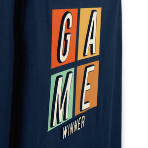 Μπλούζα με μακριά μανίκια σε jersey με ανάγλυφο σχέδιο για αγόρι 