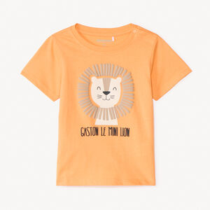 T-shirt à manches longues avec imprimé Lion pour bébé garçon 