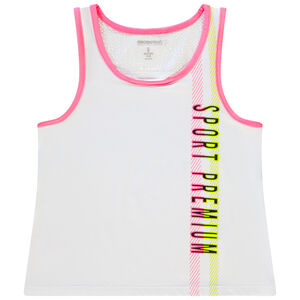 Αμάνικο μπλουζάκι σπορ με mesh για κορίτσι 