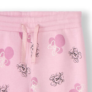 Παντελόνι jogging molleton με τύπωμα Minnie Disney για μωρό κορίτσι 