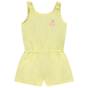 Κοντομάνικο φόρεμα με κέντημα κερασιών για μωρό κορίτσι 