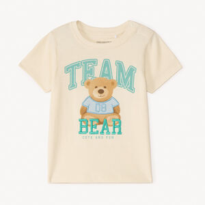 T-shirt με κοντά μανίκια με σχέδιο αρκούδας για αγόρι μωρό 