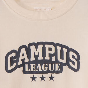 Φούτερ molleton με φαντεζί σχέδιο για αγόρι 