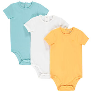 Lot 3 bodies κοντομάνικα βαμβακερό για bebe αγόρι Main Lot 3 bodies κοντομάνικα βαμβακερό για bebe αγόρι