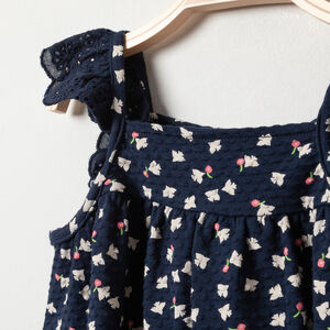 Τουνίκ με μανίκια με δαντέλα και σχέδια 