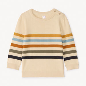 Πλεκτή φανέλα με σχέδιο ρίγες για μωρό αγόρι 