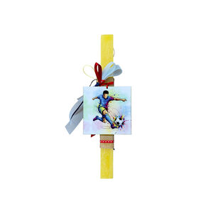 Χειροποίητη Πασχαλινή Λαμπάδα Ποδόσφαιρο 