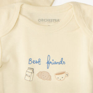 Σετ από 7 μονόχρωμα και σχέδια σώματα για μωρά 