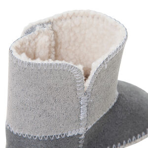 Μποτάκια ημίψηλα με σέρπα επένδυση σε δύο χρώματα 