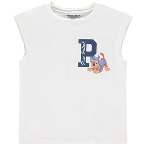 Αμάνικο μπλουζάκι από jersey με φαντεζί σχέδιο Pat