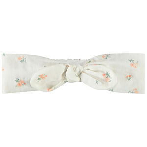 Κορδέλα με σχέδιο λουλούδια και φιόγκο για μωρό κορίτσι 