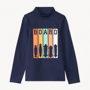 Sous-pull printé à col montant pour garçon 