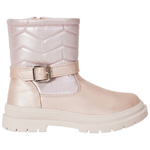 Μποτάκια ροζ effet irisé με λουράκι για κορίτσι 