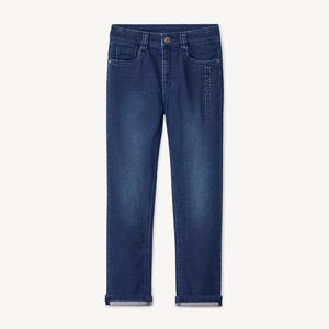 Jean effet denim à poches contrastantes pour garçon   Main Jean effet denim à poches contrastantes pour garçon