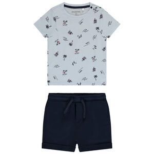 "Σετ 2 τμχ. με μπλουζάκι με σχέδιο για μωρό αγόρι" 