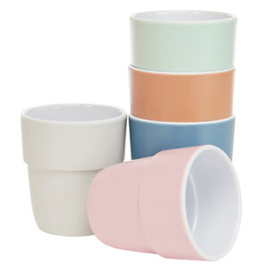 Ποτήρι μελάμινης με ροζ σχέδιο καρδιές για μωρά από 6 μηνών 