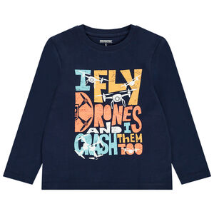 T-shirt μακρυμάνικο με φαντεζί σχέδιο για αγόρι 