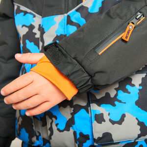 Μπουφάν σκι αδιάβροχο πάνινο με σχέδιο camouflage για αγόρι 