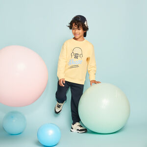 Φούτερ με puff print για αγόρι 