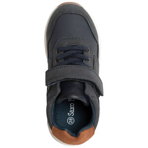 Αθλητικά παπούτσια χαμηλά με κορδόνια και  scratch για αγόρι 