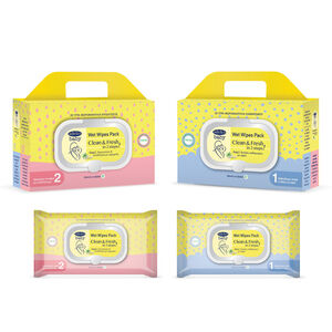 Υγρά Μωρομάντηλα Pack Clean & Fresh In 2 steps Sensitive Care Adelco Baby Main Υγρά Μωρομάντηλα Pack Clean & Fresh In 2 steps Sensitive Care Adelco Baby