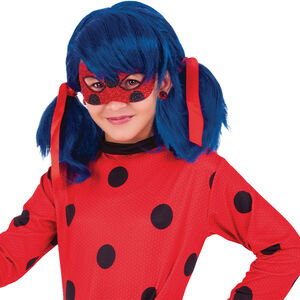 Μαλακή μάσκα τύπου λύκου με glitter Ladybug Miraculous για παιδί 
