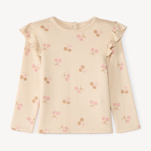 T-shirt manches longues bébé fille imprimé fantaisie 