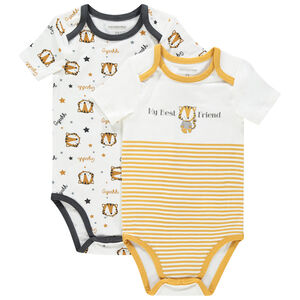 Σετ από 2 bodies κοντομάνικα σχέδιο τίγρη 