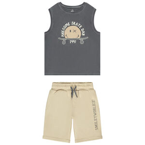 Σέτ 2 τμχ. SmileyWorld με αμάνικο μπλουζάκι για αγόρι 